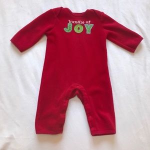 Old Navy Baby Christmas Bodysuit Sz 3-6 M